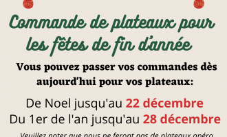 commande de plateaux pour les fêtes de fin d’année